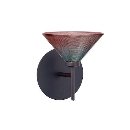 Besa Lighting Kona Mini Sconce, Bi-color, Bronze Finish, 1x5W LED 1SW-117691-LED-BR
